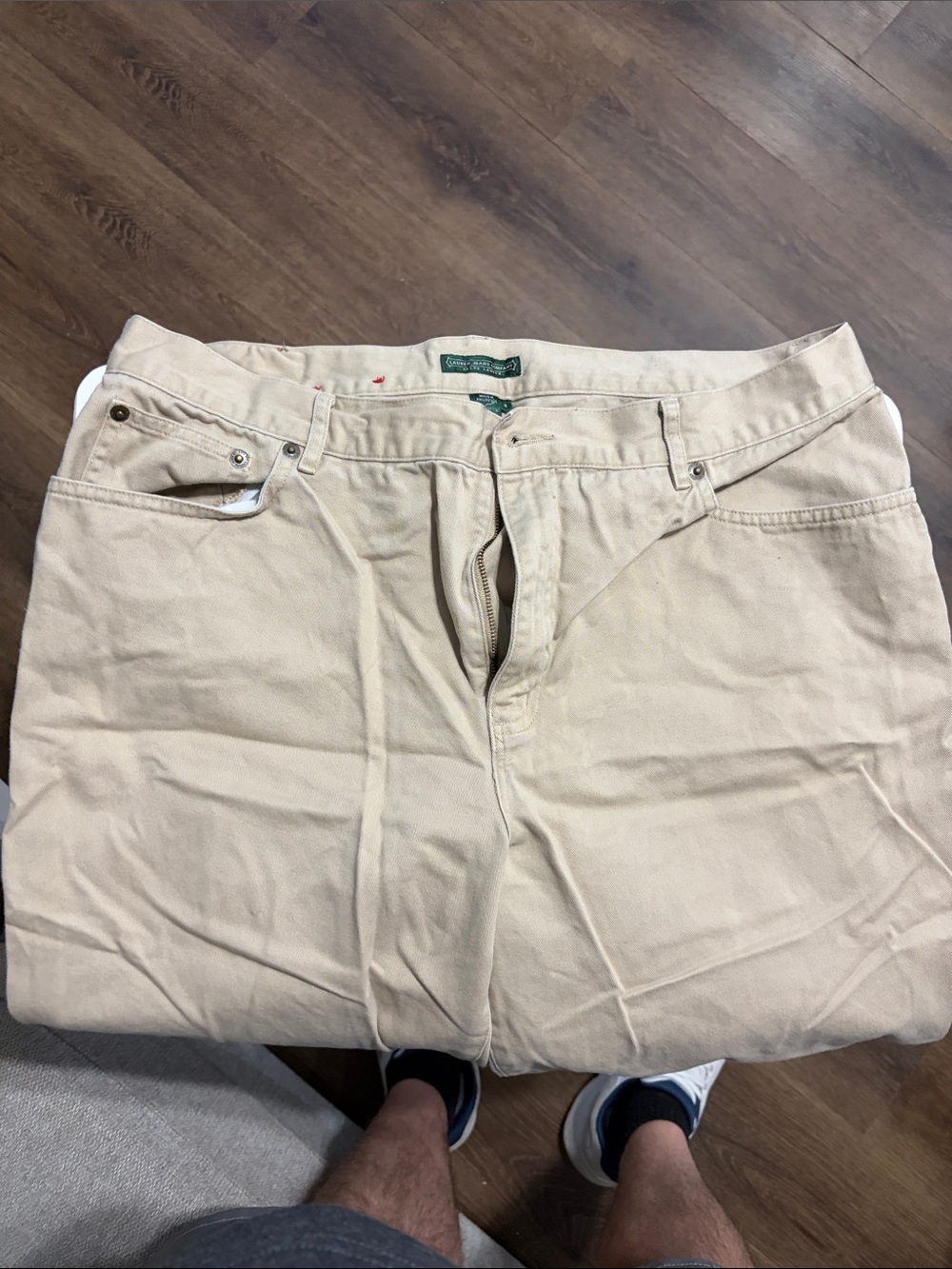 Lauren Jeans Company Beige/Tan Classic Chino Pants